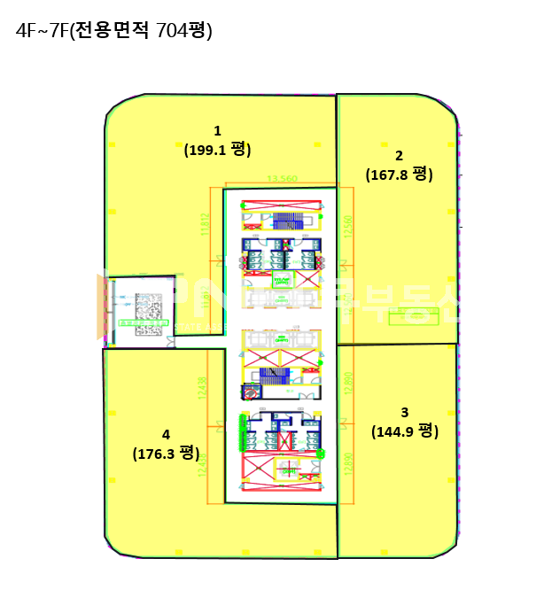 경기 과천시 갈현동 과천지식정보타운 비상교육 신사옥 한층전체 전용 704평 대형면적 임대 월세 매물번호 11148 사진 11
